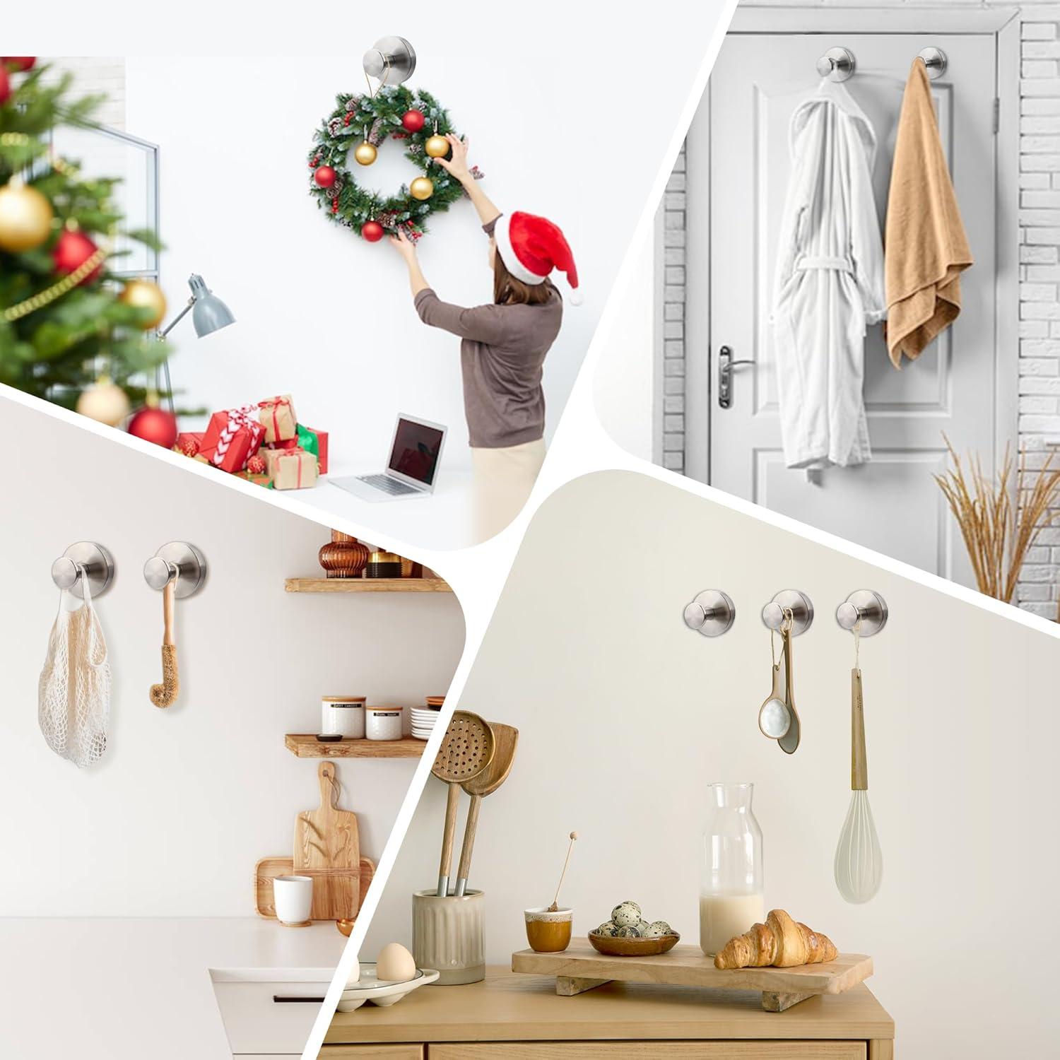 Ganchos de Ventosa Embewhis para Baño y Cocina - Paquete de 2