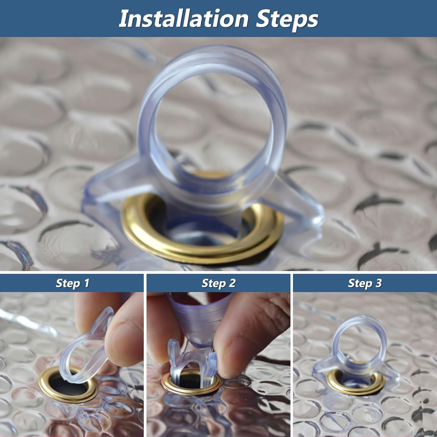 Ventosas de Plástico Transparentes Balacoo 12 Pcs 45mm