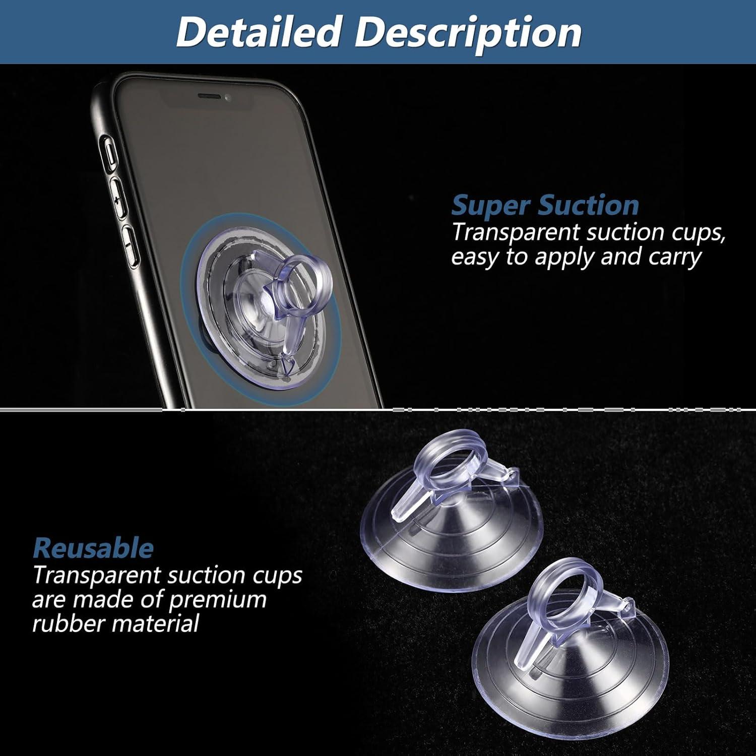 Ventosas de Plástico Transparentes Balacoo 12 Pcs 45mm