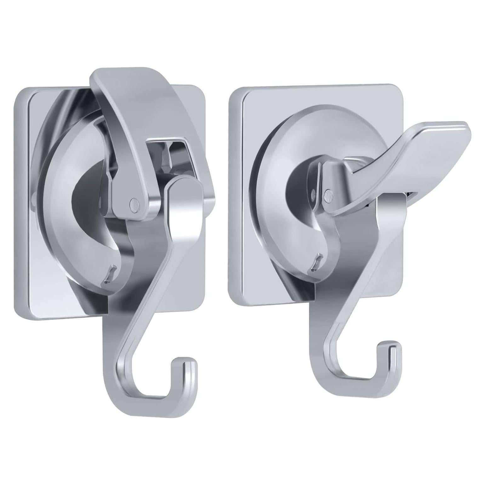 Ganchos de Ventosa YSSILADI para Ducha - 2 Paquete Plata