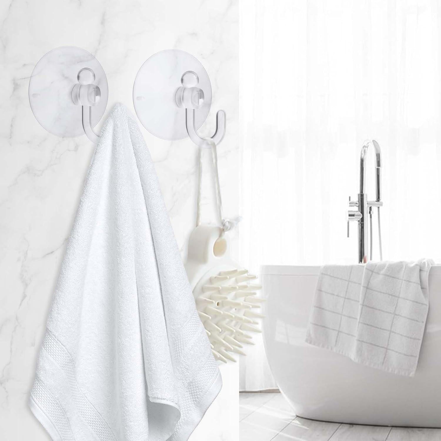 15 Ganchos de Succión Transparentes LuLuya 30 mm para Ventanas