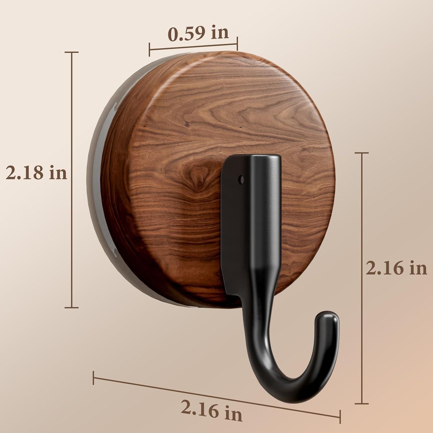 Gancho de Doble Bloqueo LAYUKI con Ventosa - 4 Unidades