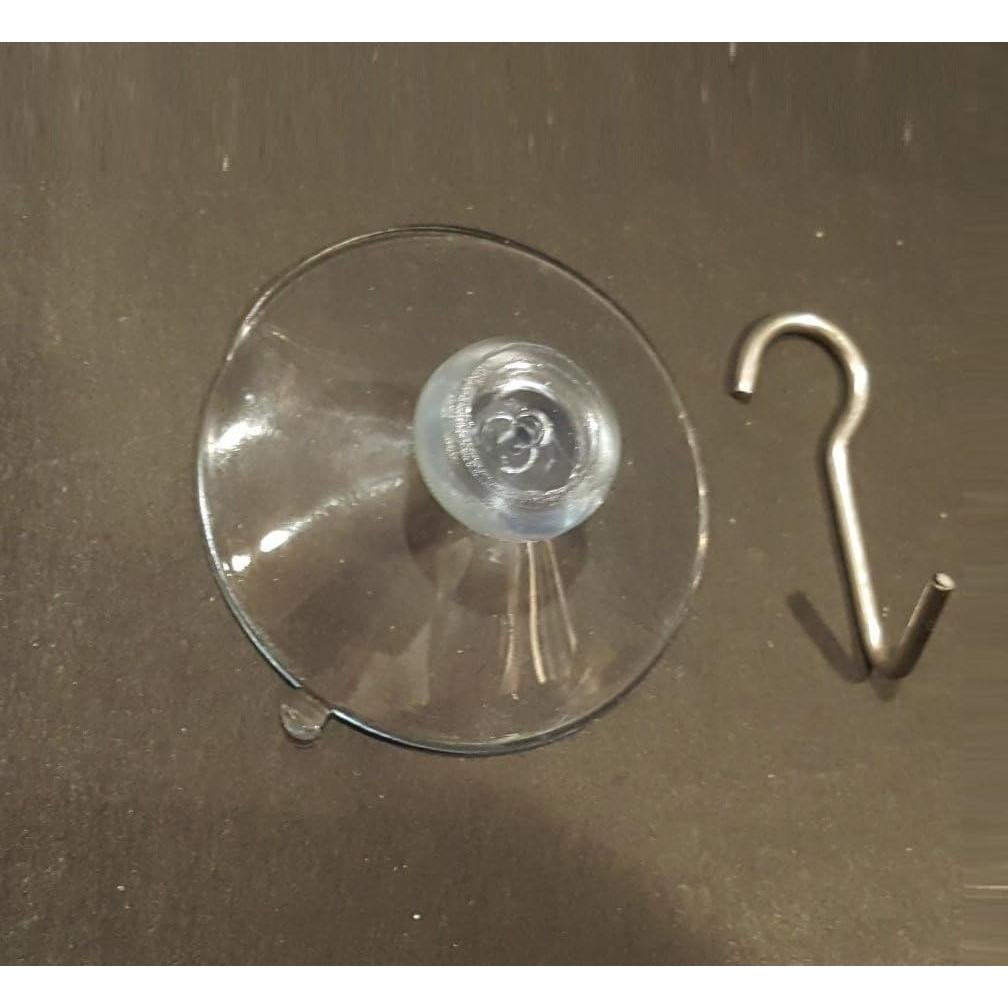 Paquete de 10 Ventosas Transparentes de Plástico 41 mm