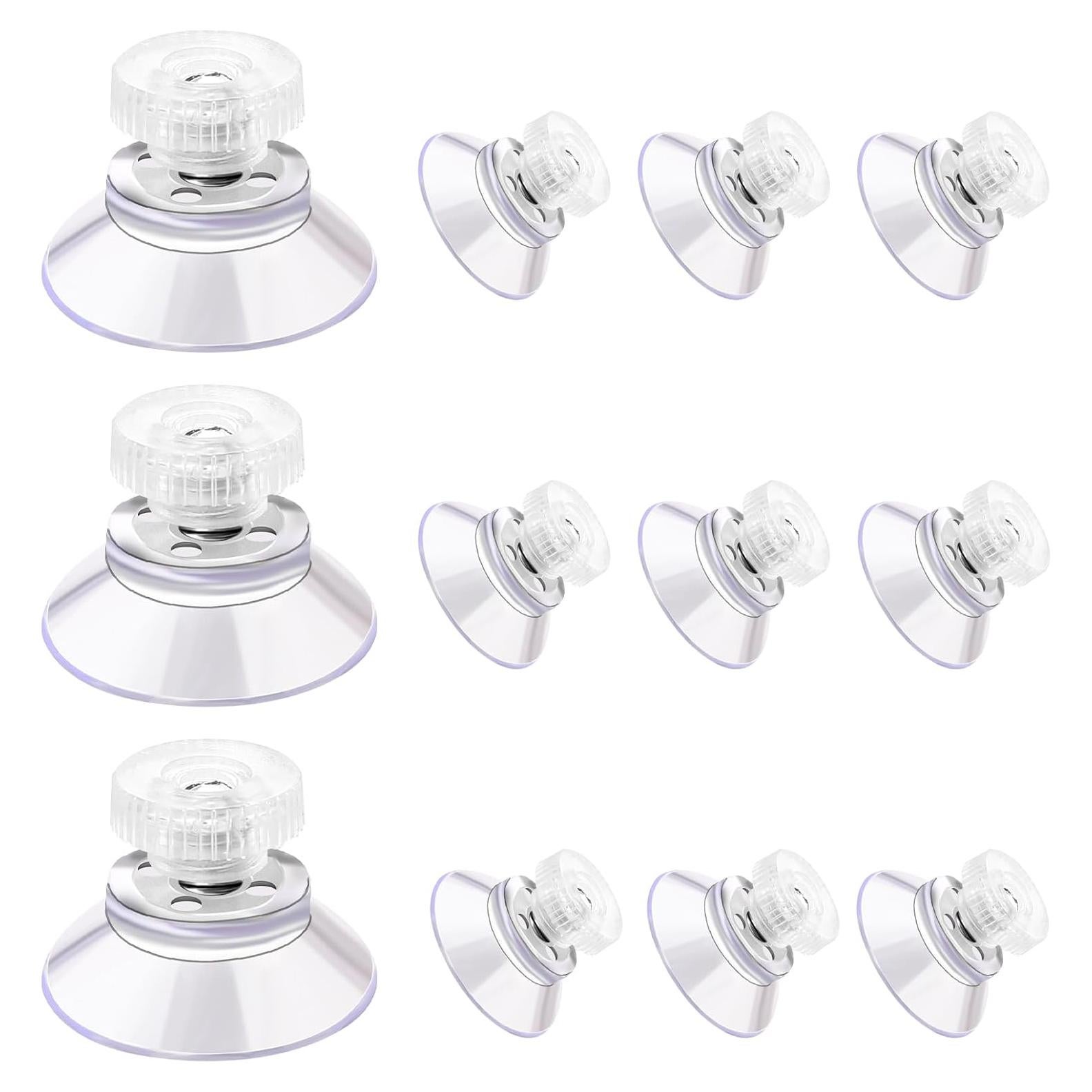 Paquete de 12 Ventosas de PVC 25mm con Tornillo M5 - Soporte Fuerte