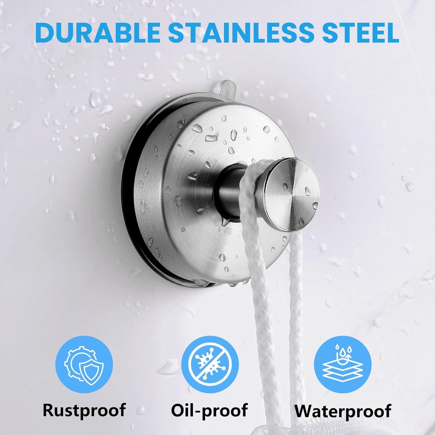 Ganchos de Succión JOMOLA Acero Inoxidable 2PCS Moderno