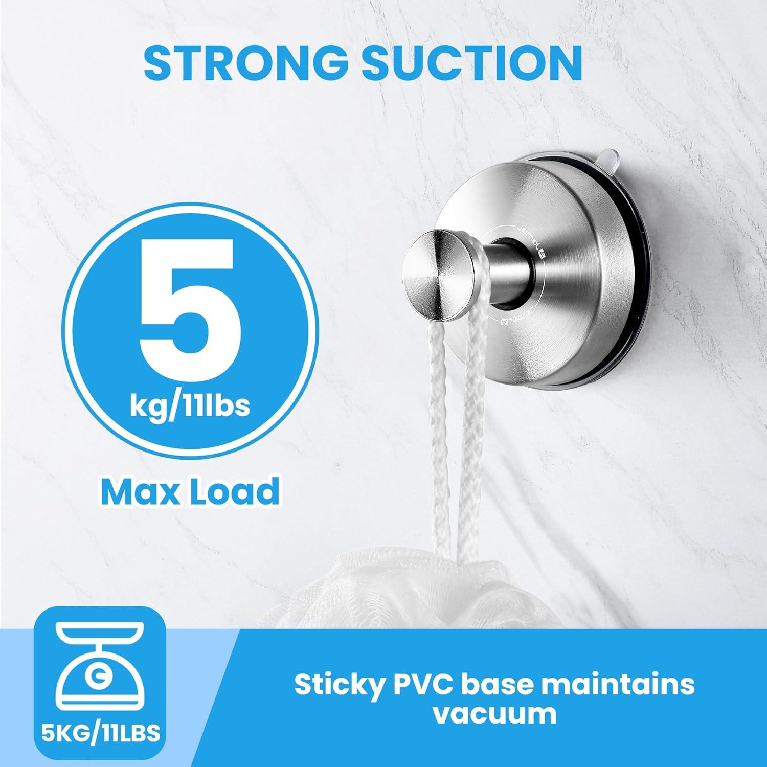 Ganchos de Succión JOMOLA Acero Inoxidable 2PCS Moderno