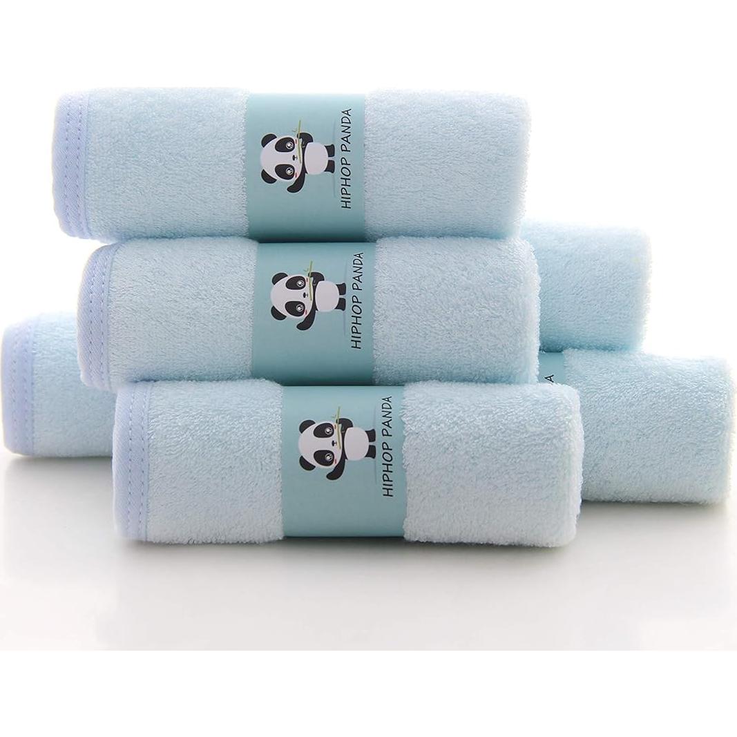 Paños de Baño para Bebés HIPHOP PANDA - Rayón de Bambú, 6 Unidades