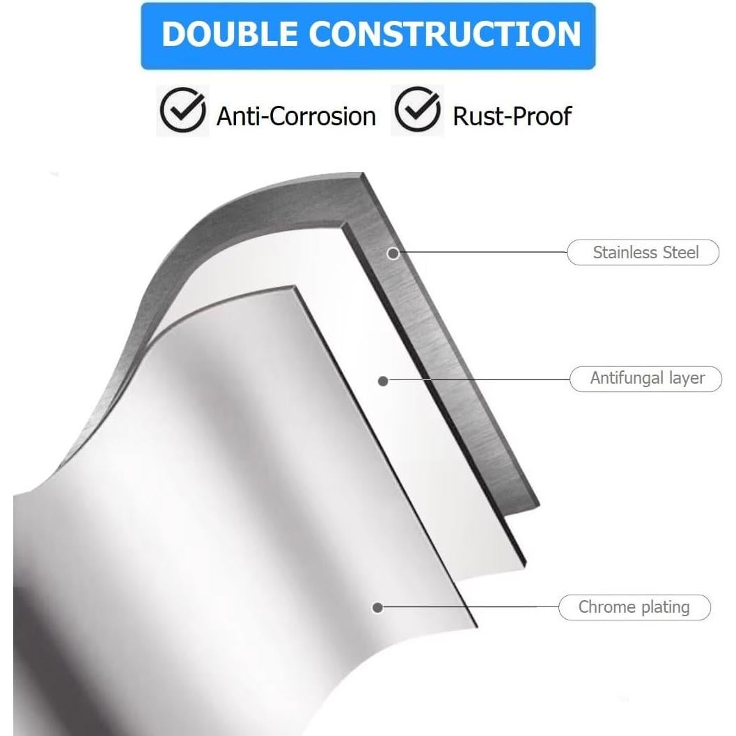 Ganchos de Ventosa Bathika para Baño y Cocina - Acero Inoxidable