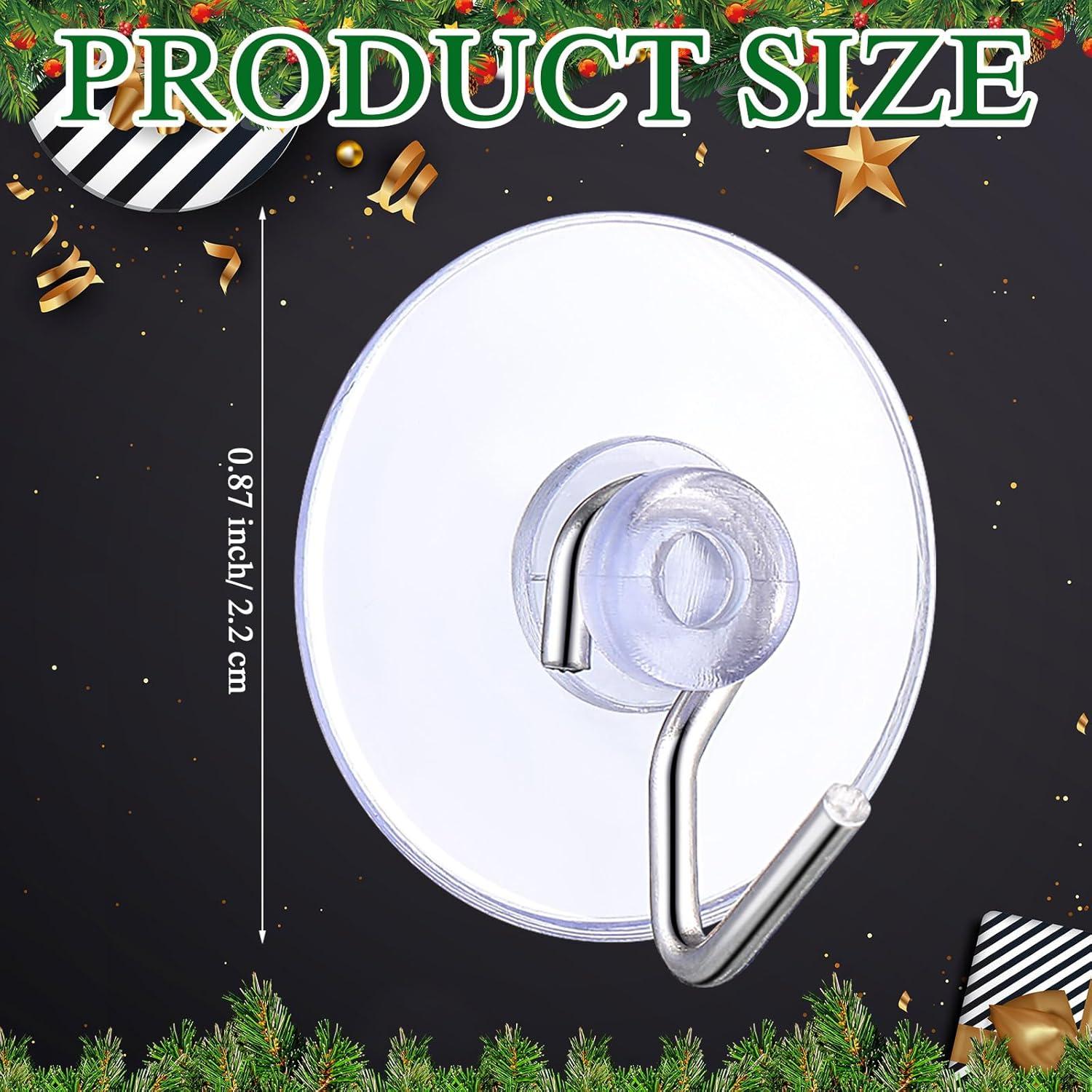 100 Ganchos de Ventosa Transparente Anglechic para Decoración