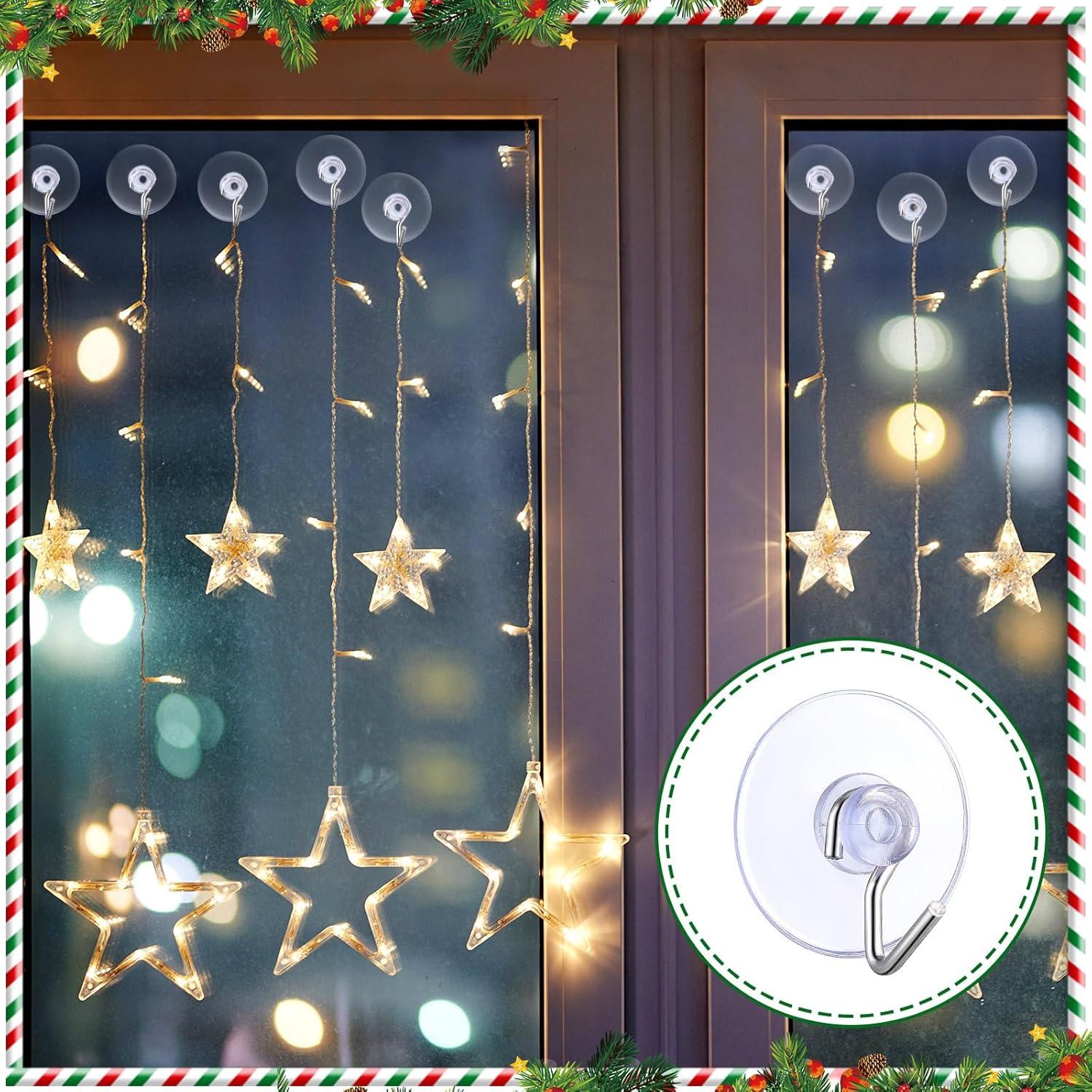 100 Ganchos de Ventosa Transparente Anglechic para Decoración