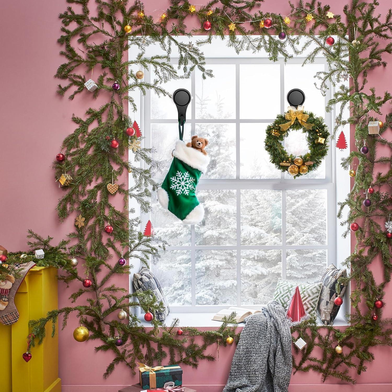 Ganchos de Ventosa para Ducha VIS'V, 2 Pcs, Alta Resistencia, Negros