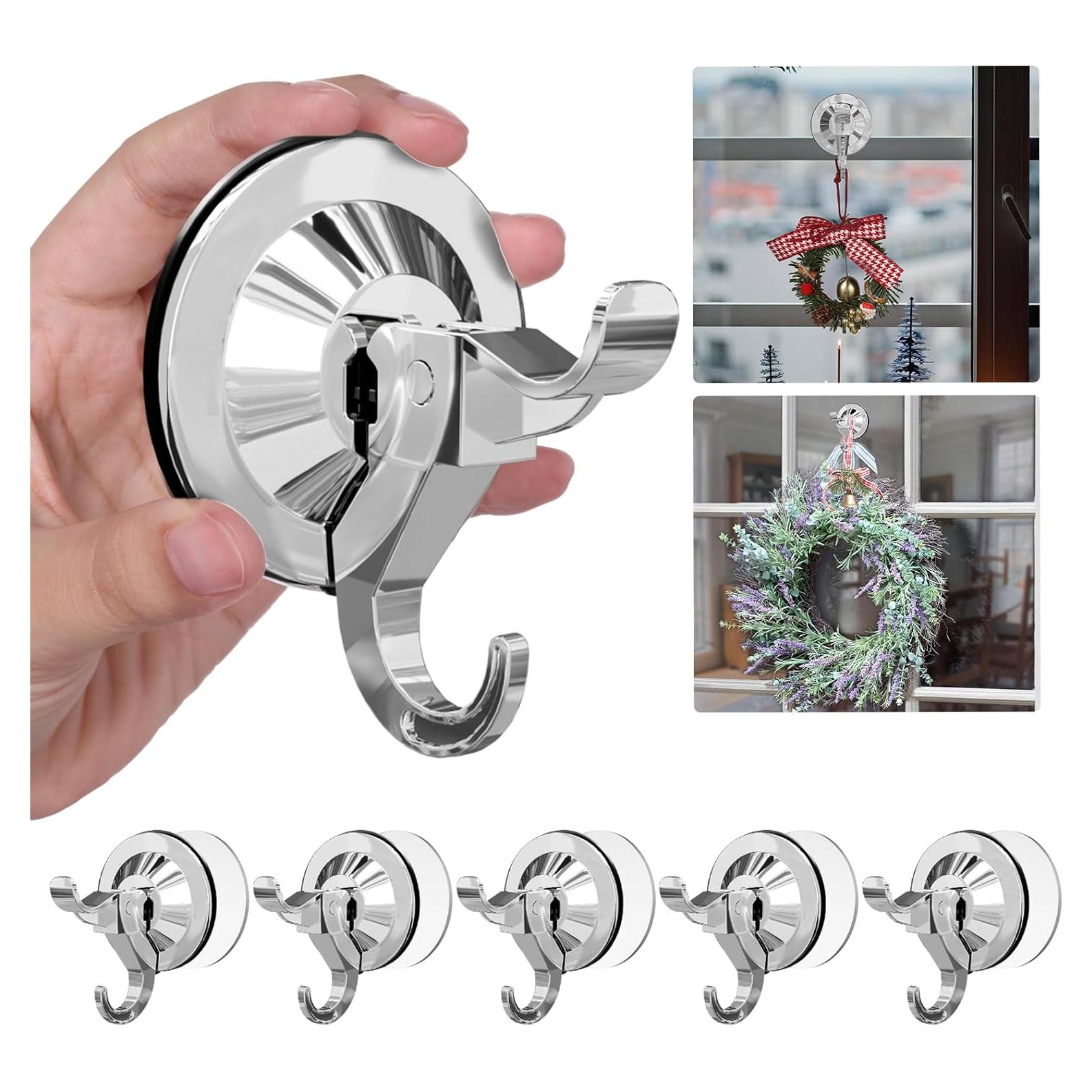 Ganchos de Succión Antimbee Plateados, Paquete de 5, 5 kg