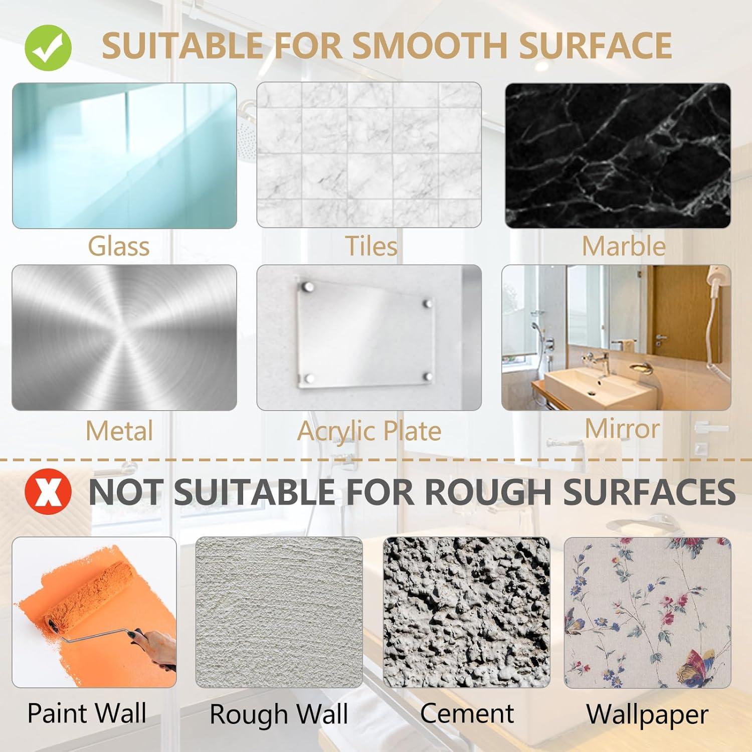 Ganchos de Succión MNGD para Toallas y Abrigos - 4 Piezas