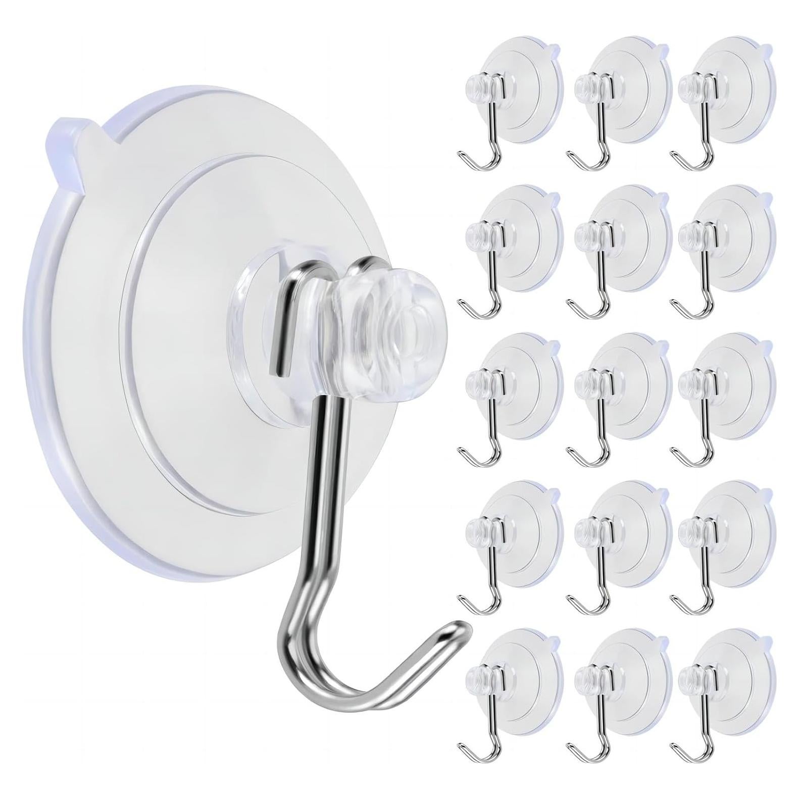 15 Ganchos de Ventosa Tuyryahr Alta Resistencia 1.8kg