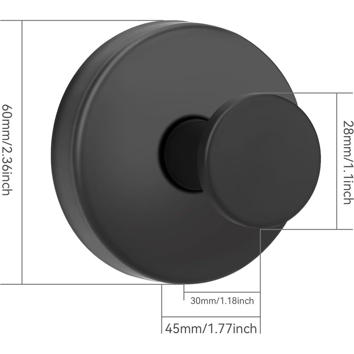 Ganchos de Ventosa GMYOO para Ducha y Baño - 4 Piezas, Negro