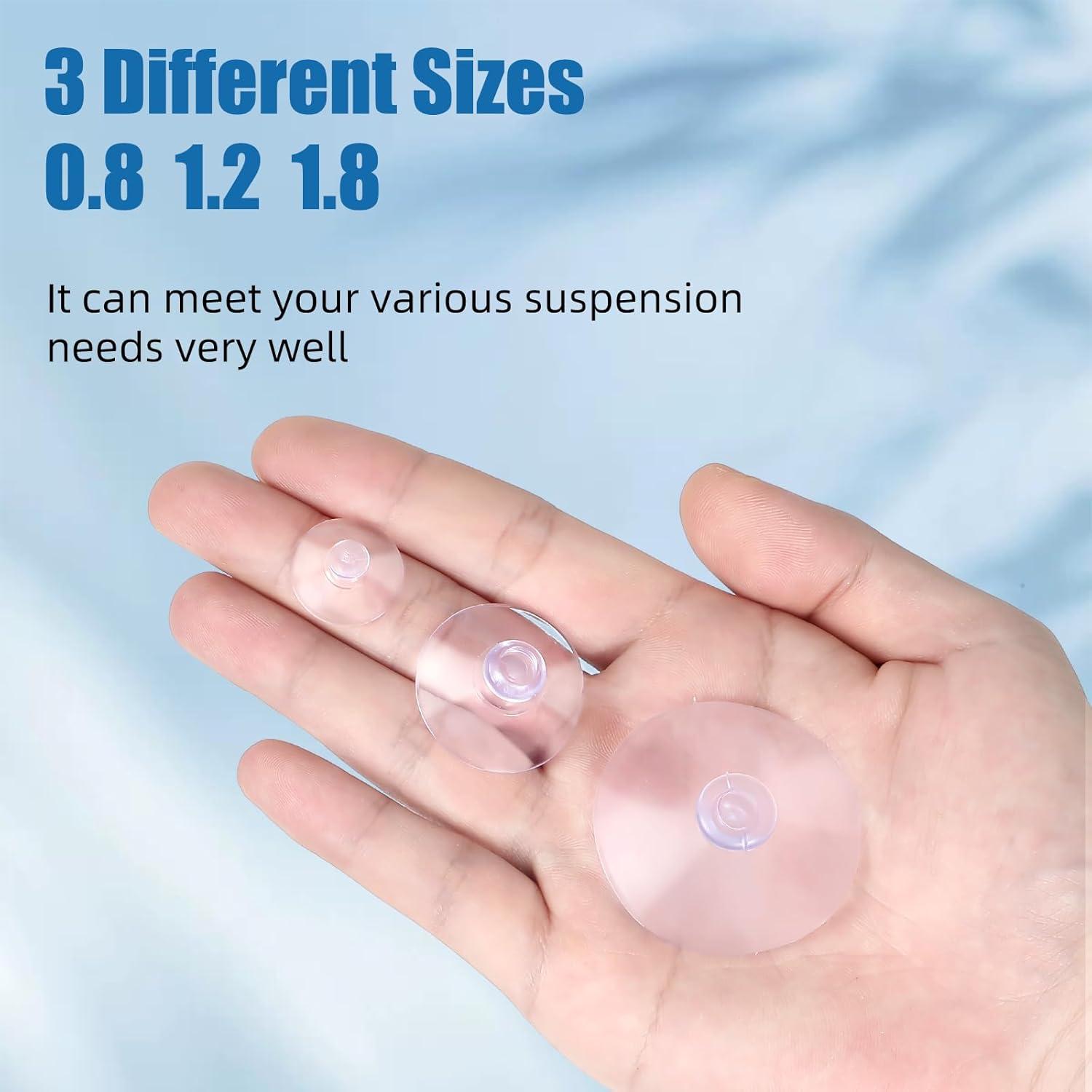 30 Ventosas Transparentes AQUANEAT para Decoración y Organización