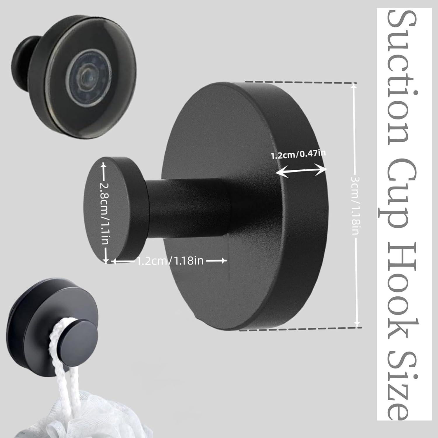 Ganchos de Ventosa GOJUHANLIN Dorado 4 Piezas Acero Inoxidable