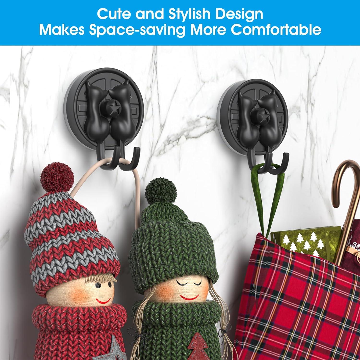 Gancho de Ventosa Doble-Gato AST, 2 Piezas, Alta Resistencia