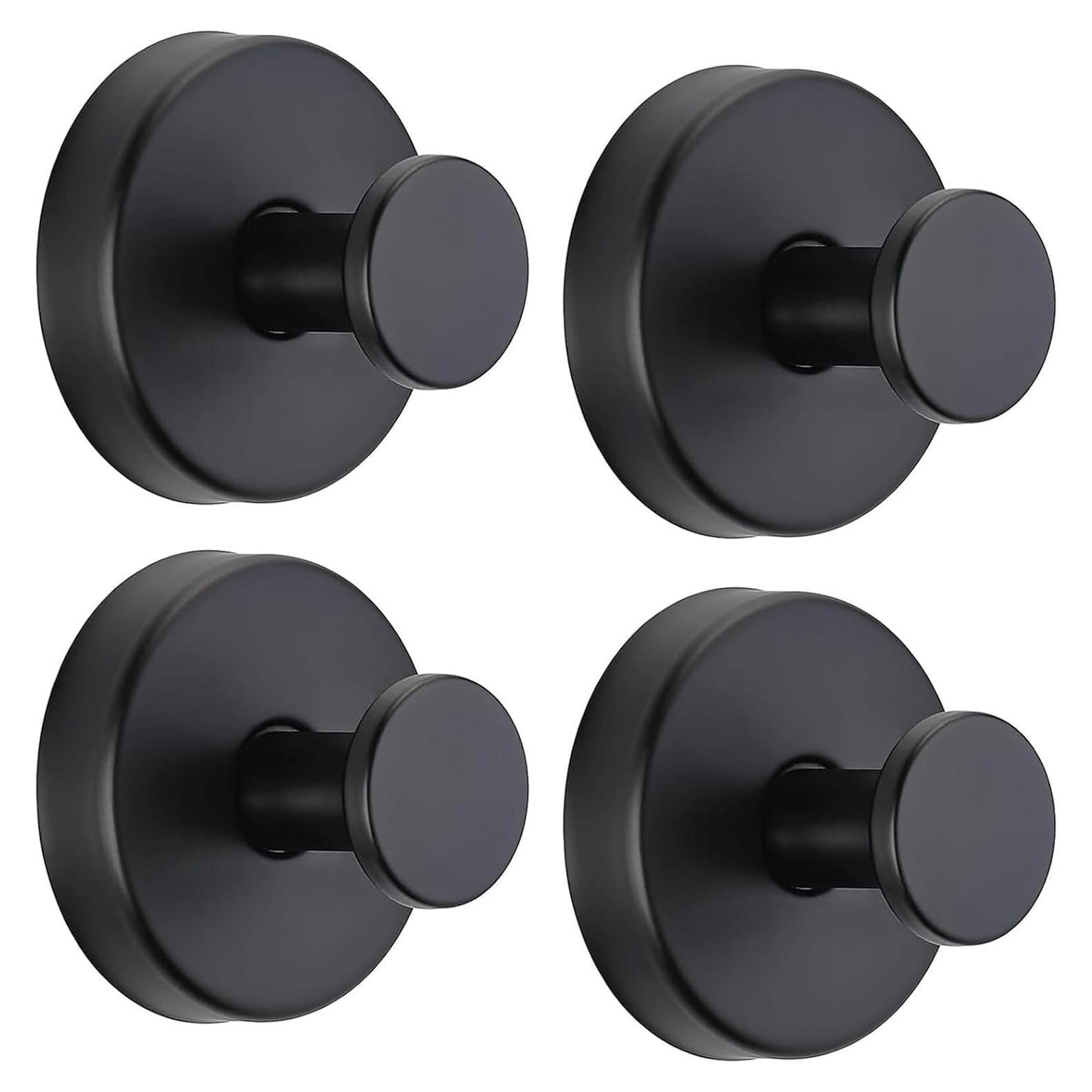 Ganchos de Ventosa Sin Perforación Starfa Lab - 4 Piezas, Negro