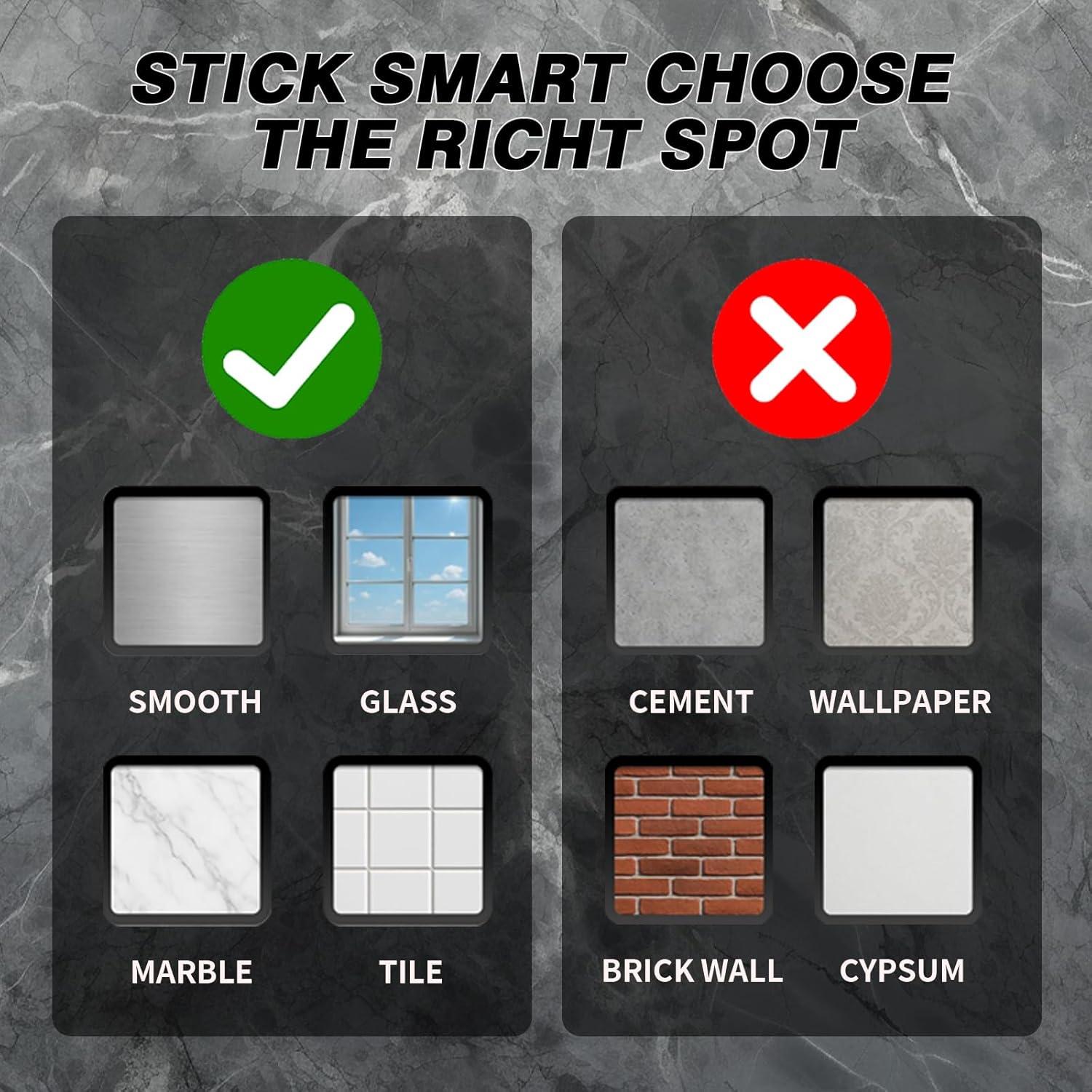 Ganchos de Ventosa Eolax para Ducha 2-Pack Niquel Cepillado