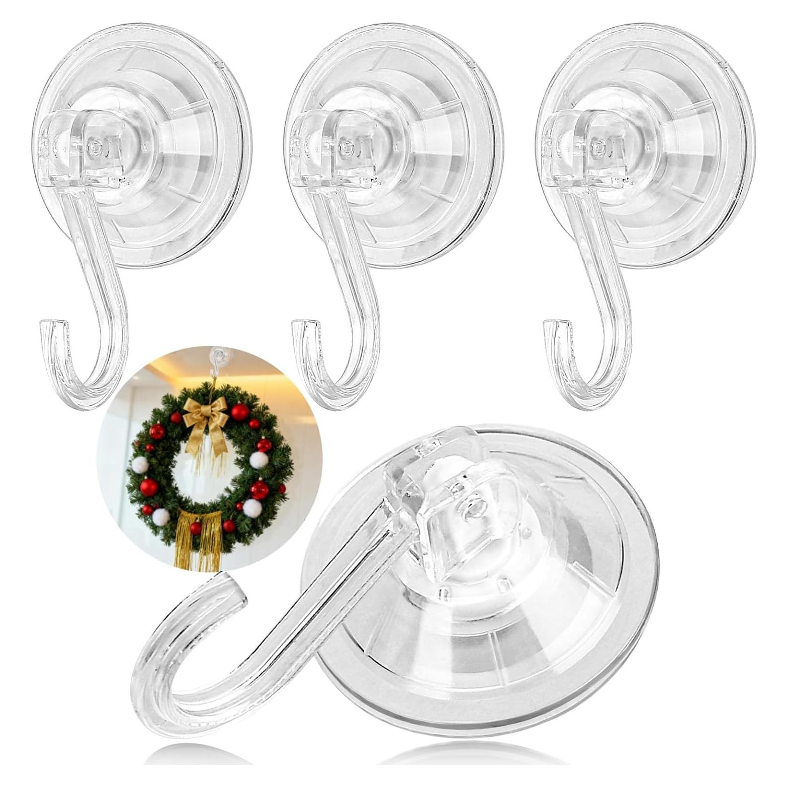 Ganchos de Ventosa Reutilizables AYAWOW - Paquete de 4, 4.99 kg