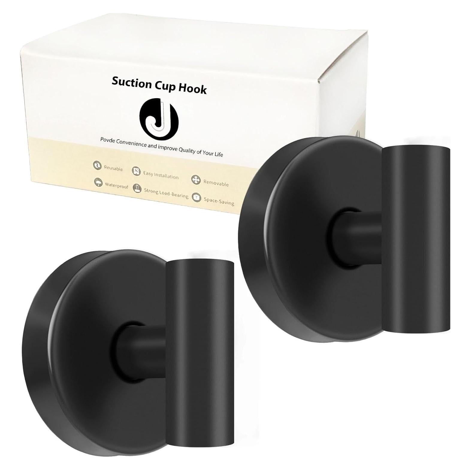 Ganchos de Ventosa EASETROL 2 Unidades Alta Resistencia Negro