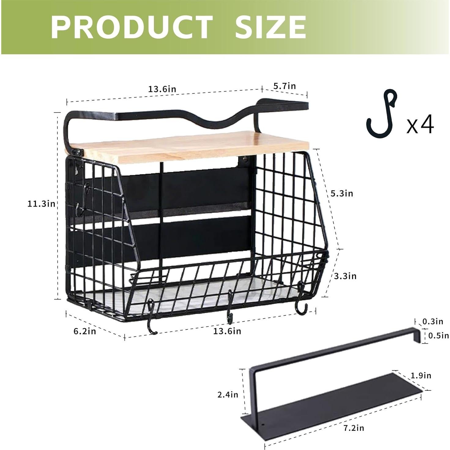 Estante Magnético STWPYL para Refrigerador y Cocina - 10 kg