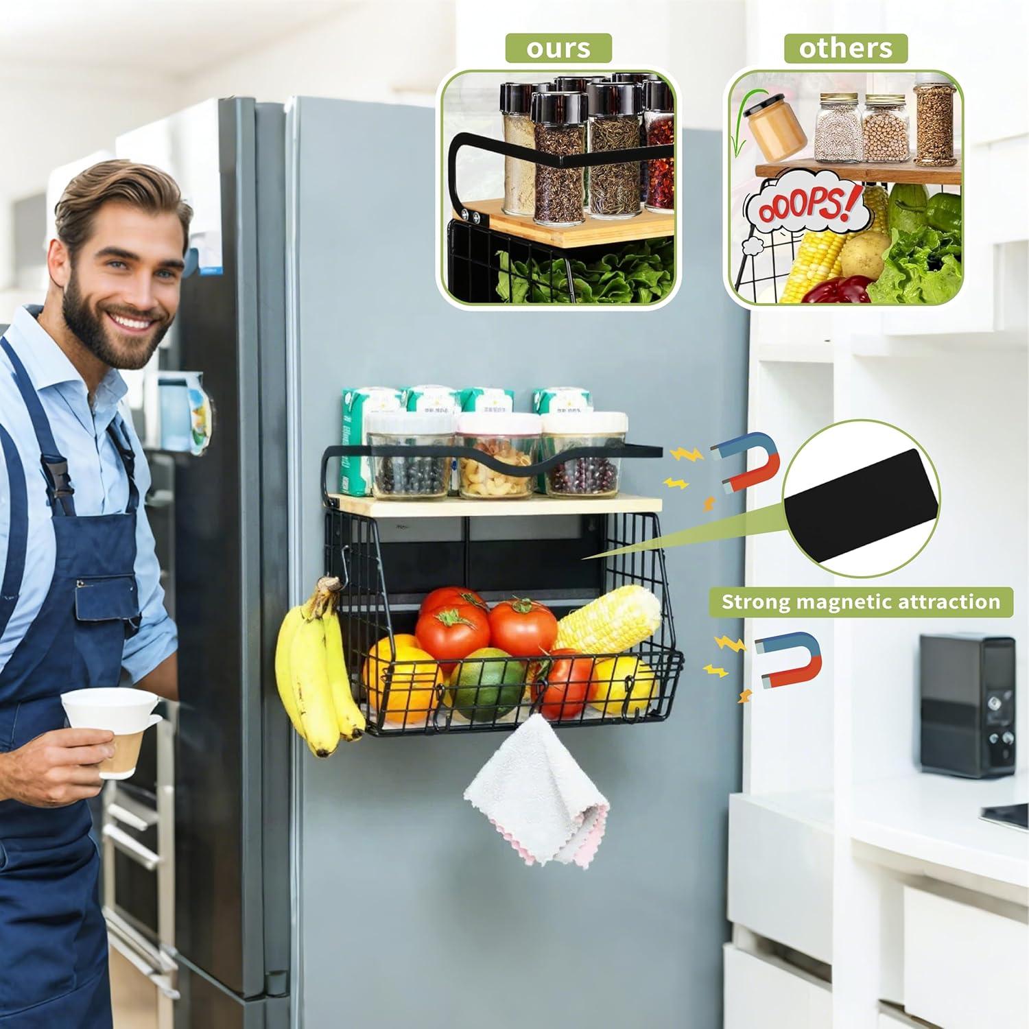 Estante Magnético STWPYL para Refrigerador y Cocina - 10 kg