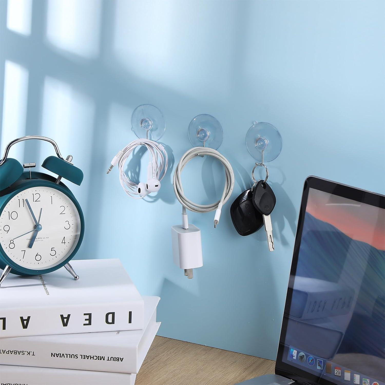 Ganchos de Ventosa Reutilizables Unittype 120 Piezas 45mm