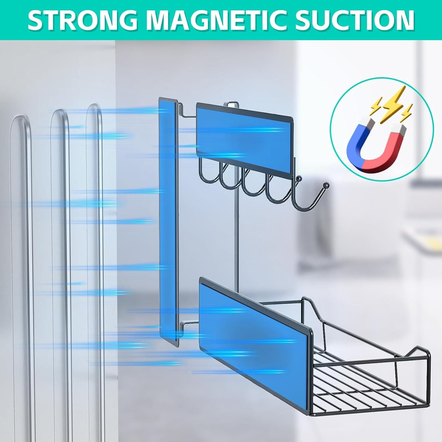 Estantes Magnéticos JulktLli - 5 Piezas para Cocina y Lavandería