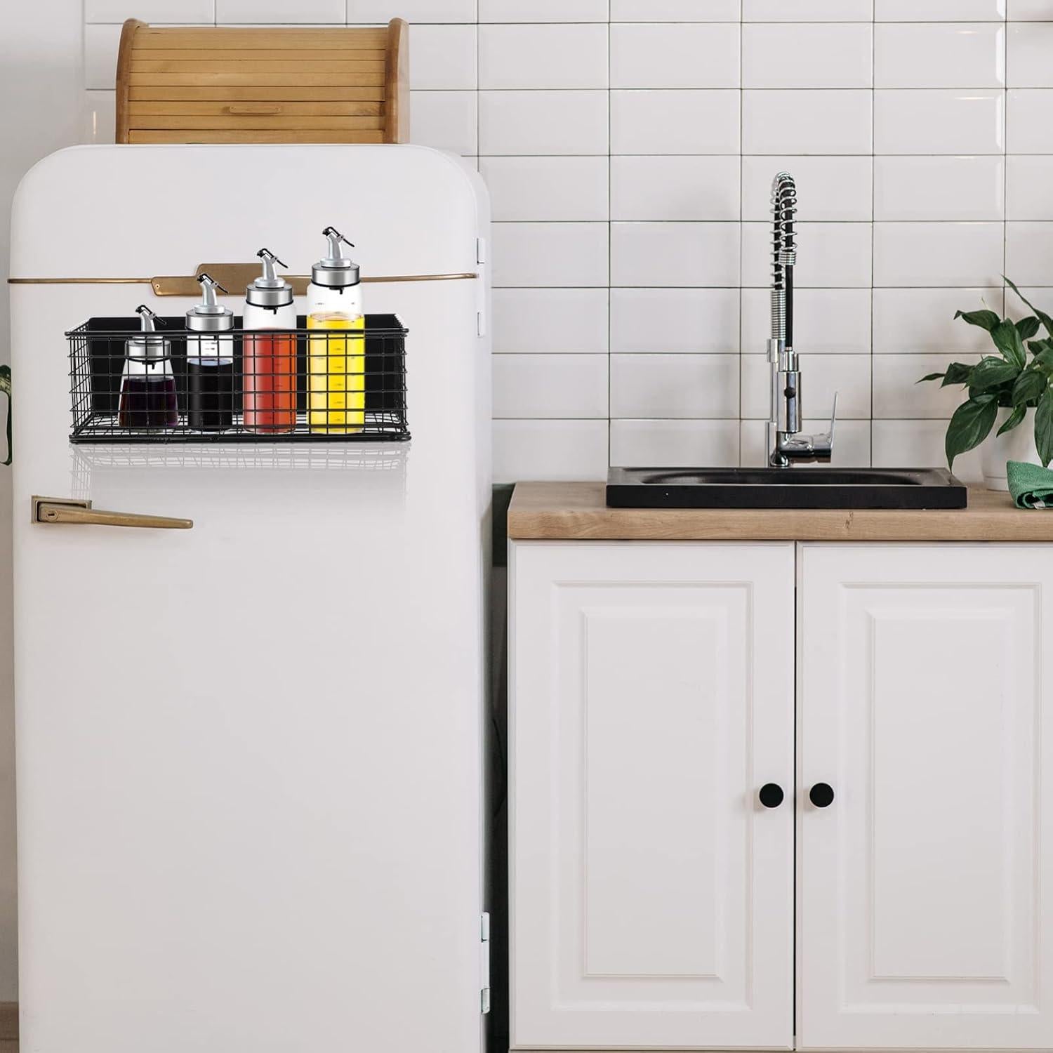 Cesta Magnética de Almacenamiento para Refrigerador 24.5x10x8cm