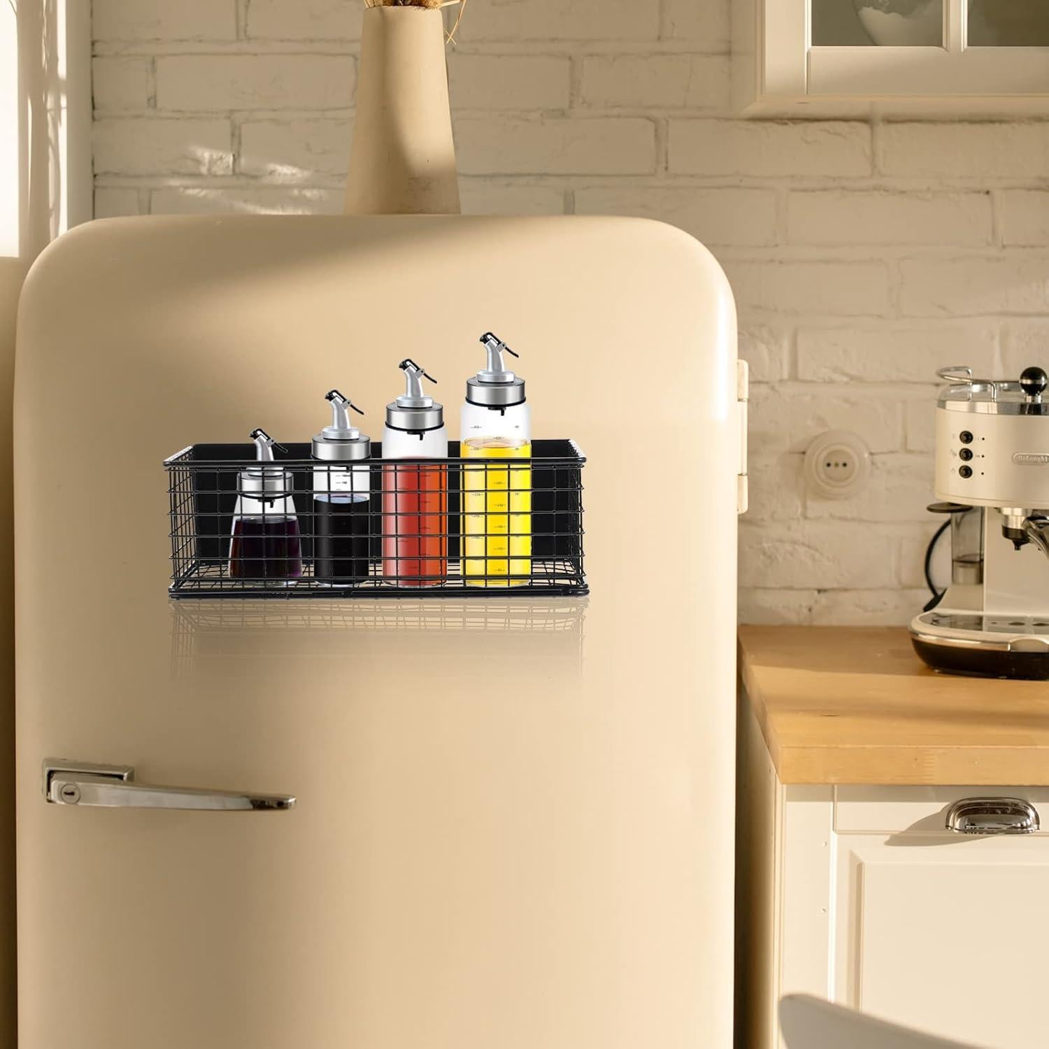 Cesta Magnética de Almacenamiento para Refrigerador 24.5x10x8cm