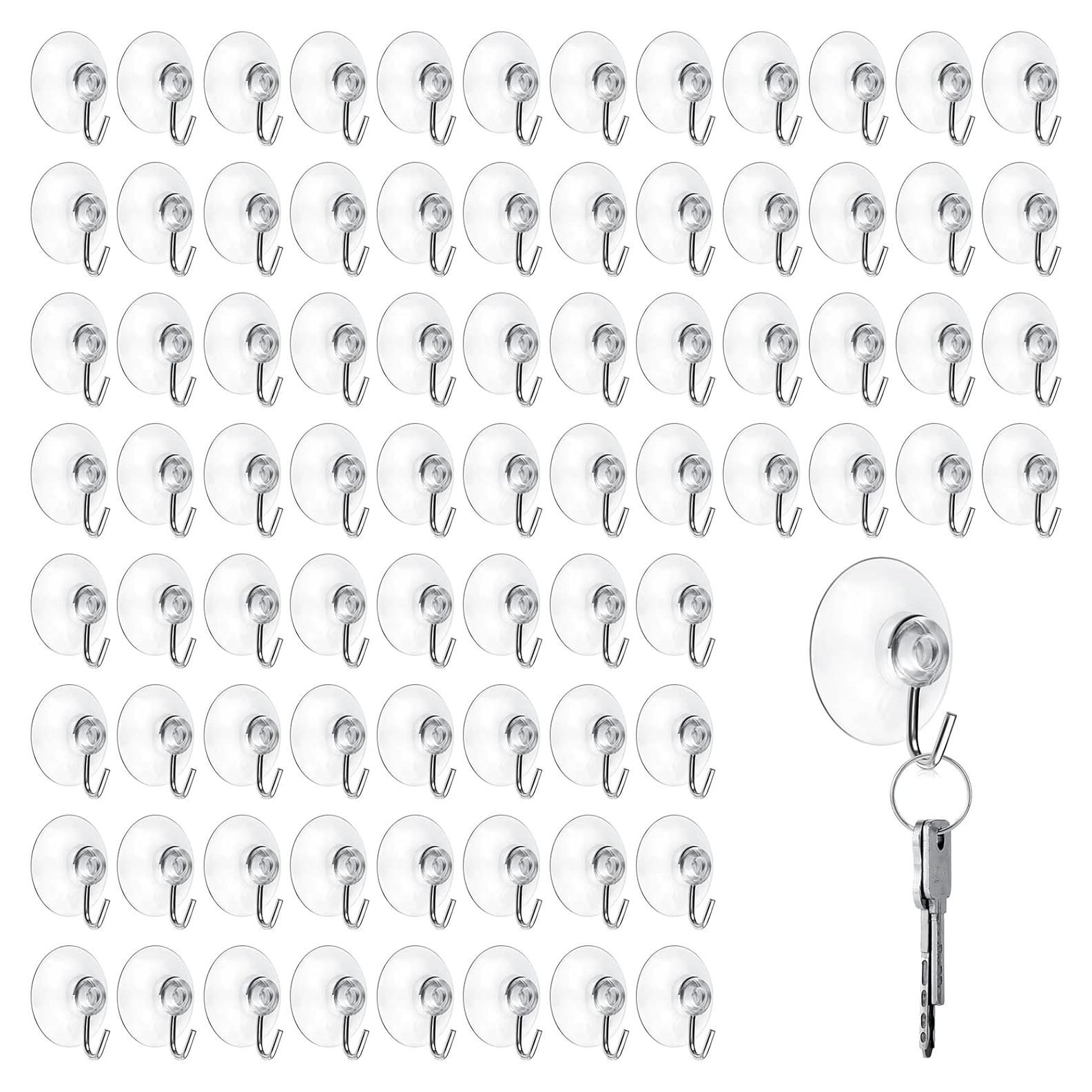 Ganchos de Ventosa Mudder 80 Piezas 45 mm Resistente a la Corrosión