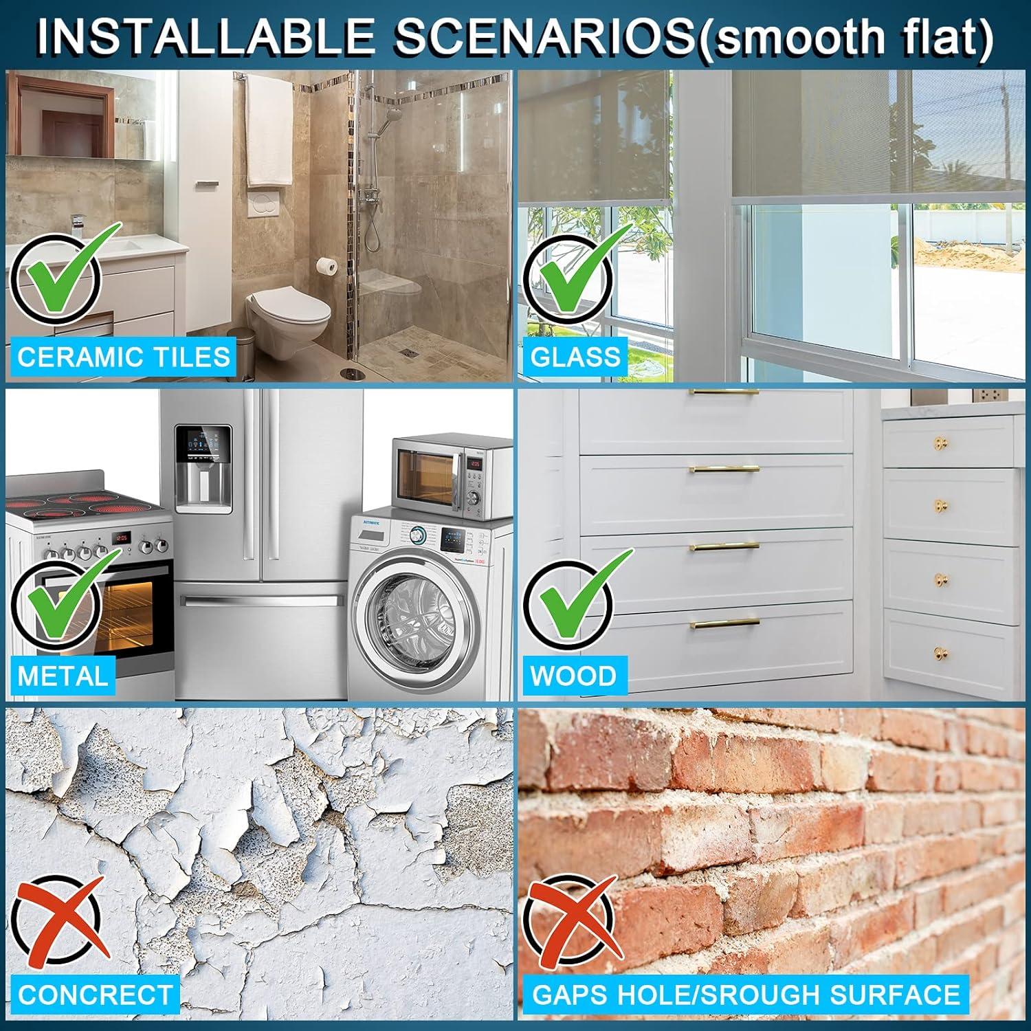 Ganchos de Ventosa Mudder 80 Piezas 45 mm Resistente a la Corrosión