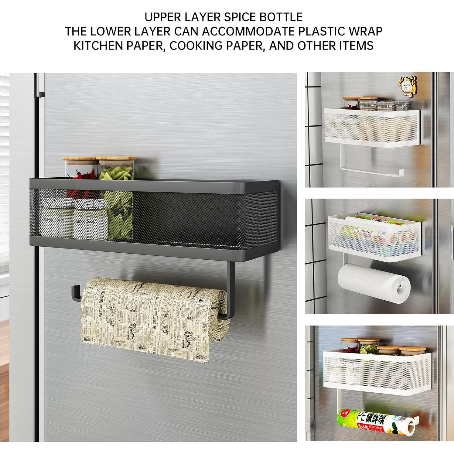 Soporte Magnético Fuerte WOCUBEHOME 2 en 1 para Especias y Toallas