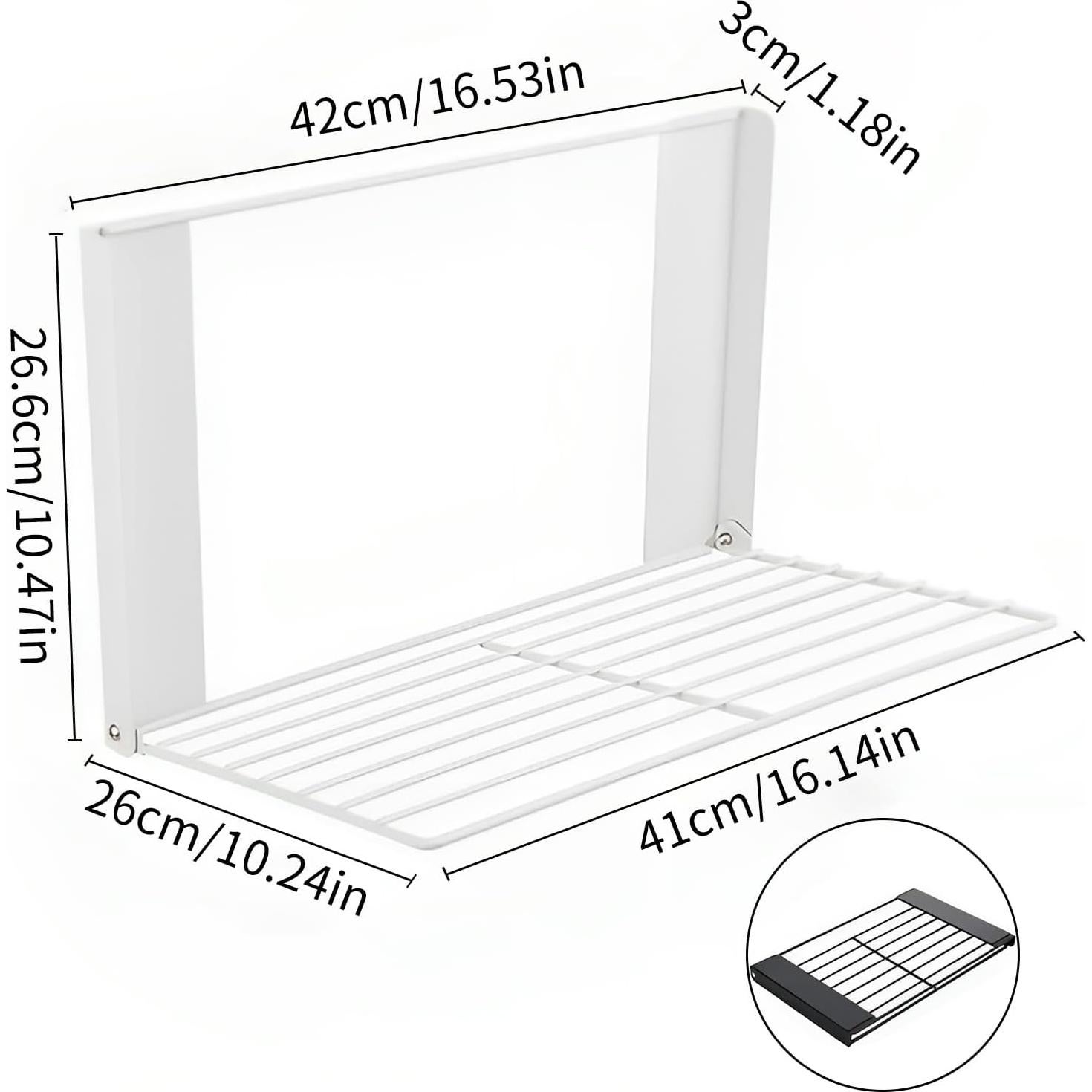 Estante Organizador Magnético ROLIZOE Plegable Blanco 5 kg