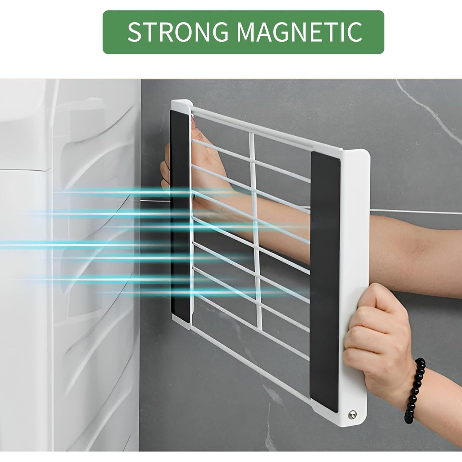 Estante Organizador Magnético ROLIZOE Plegable Blanco 5 kg