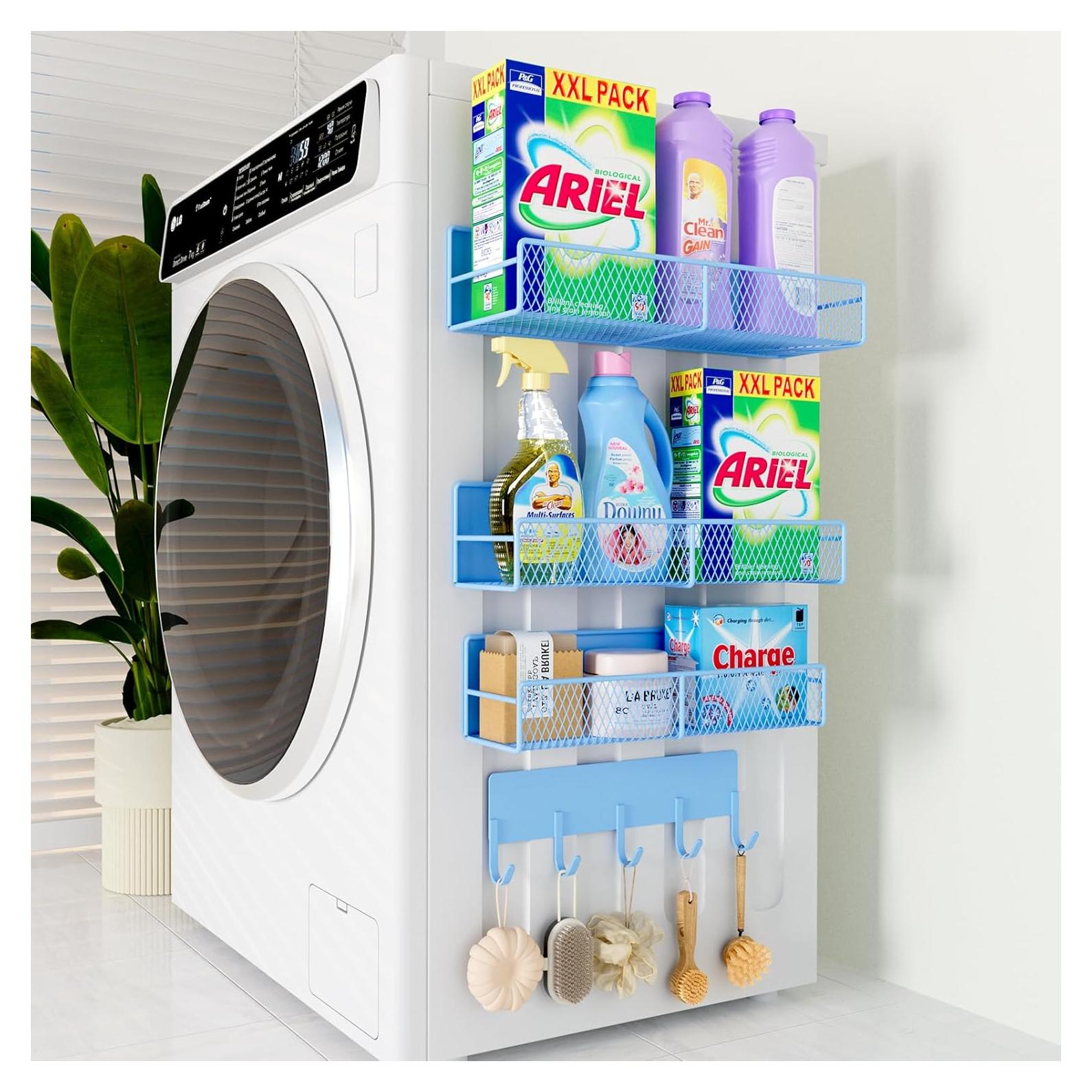 Estantes Magnéticos para Lavadora DTUQYX - Paquete de 4 Azul