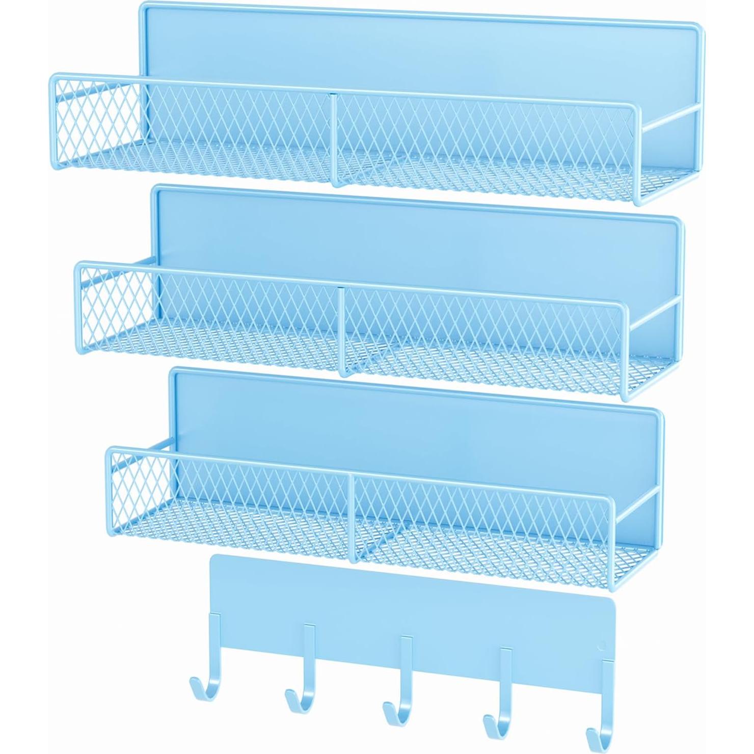 Estantes Magnéticos para Lavadora DTUQYX - Paquete de 4 Azul