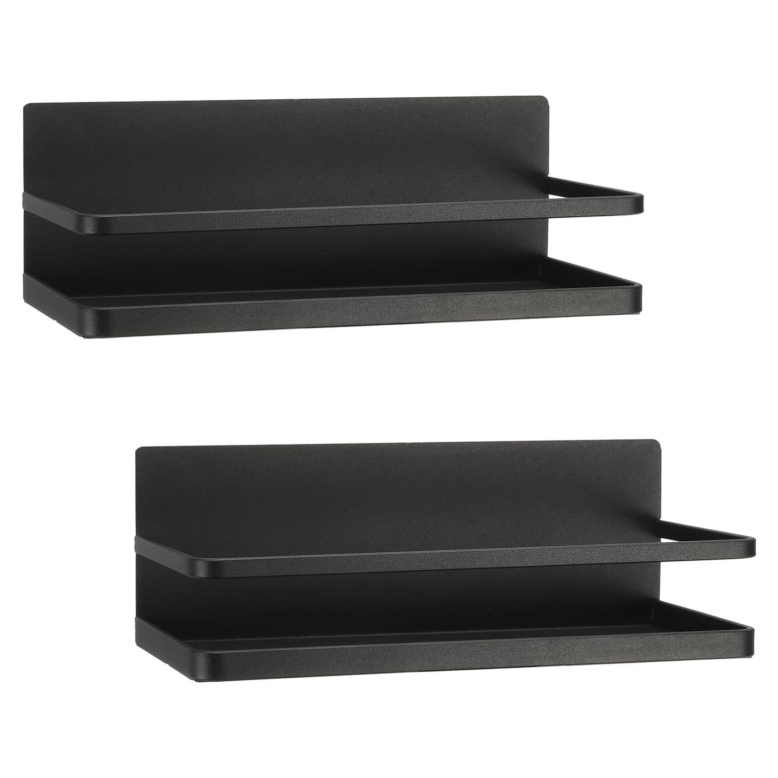 Estante Magnético para Especias PATIKIL - 2 Paquetes, Negro
