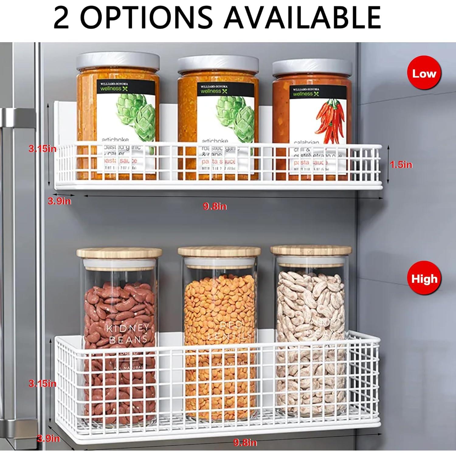 Organizador Magnético de Cesta Winbell para Refrigerador 10x24x8cm