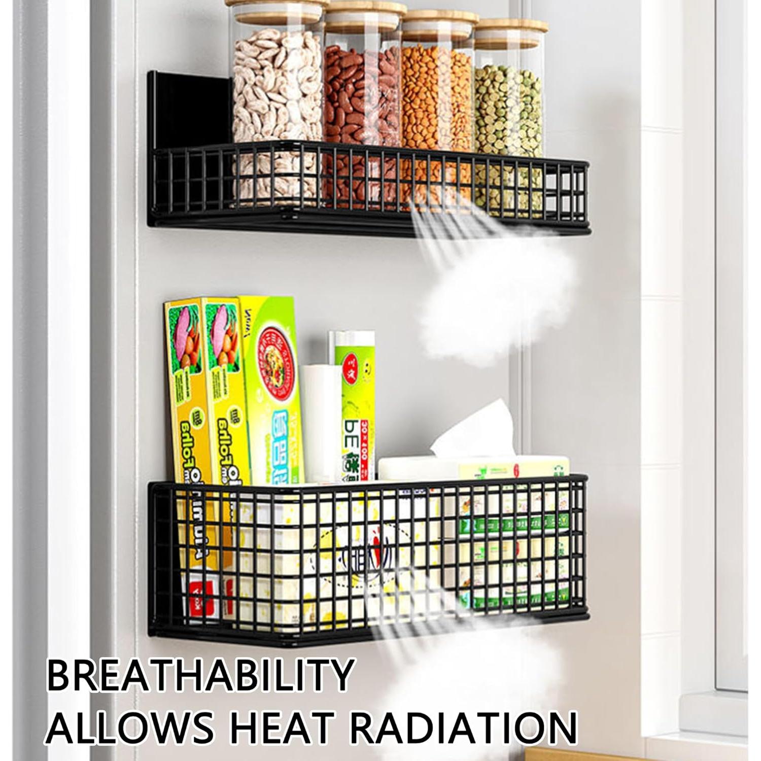 Organizador Magnético de Cesta Winbell para Refrigerador 10x24x8cm