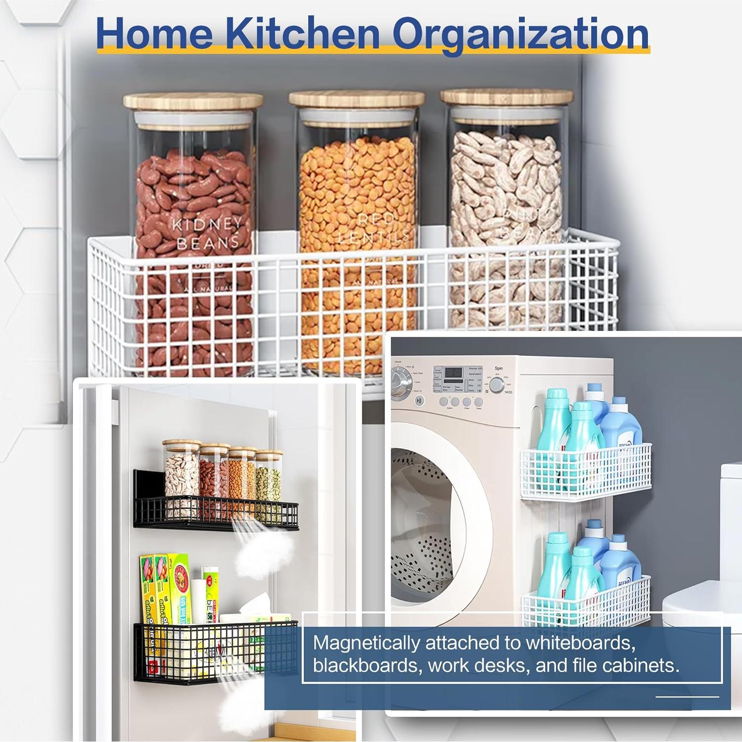 Cesta Magnética LIFEFAN para Refrigerador 10.4x24.1cm Negro