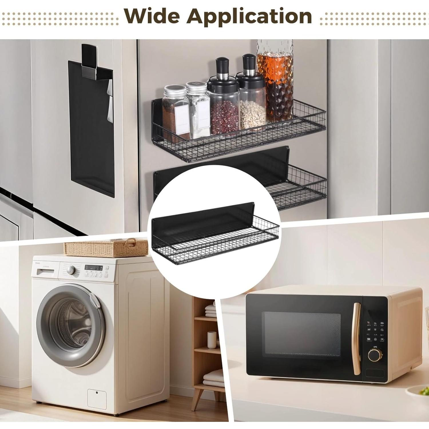 Estante Magnético para Especias Homaisson - 2 Pcs Negro