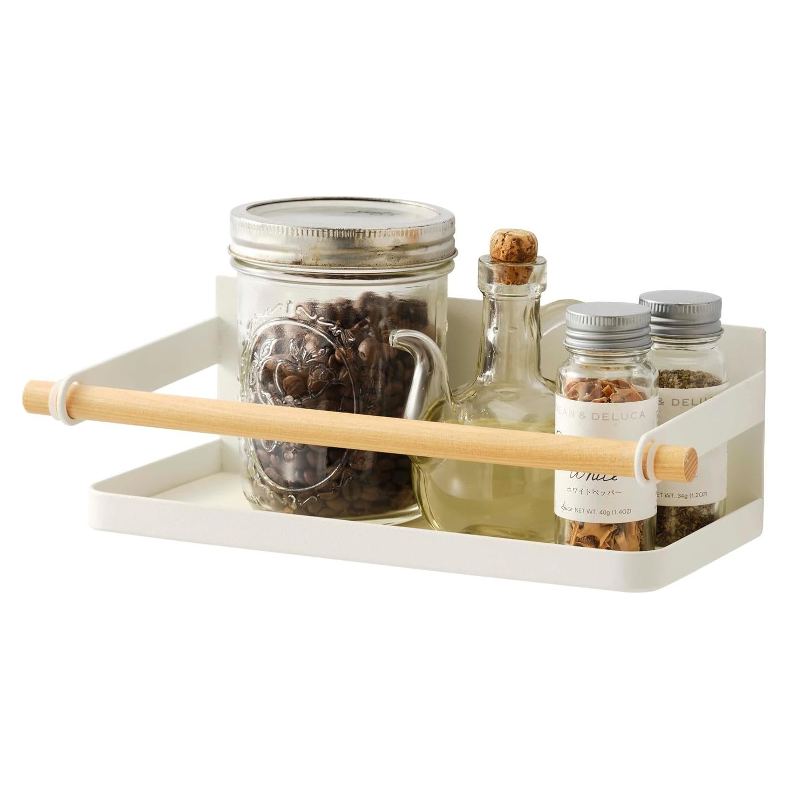 Estante Magnético para Especias Yamazaki Home - Acero y Madera