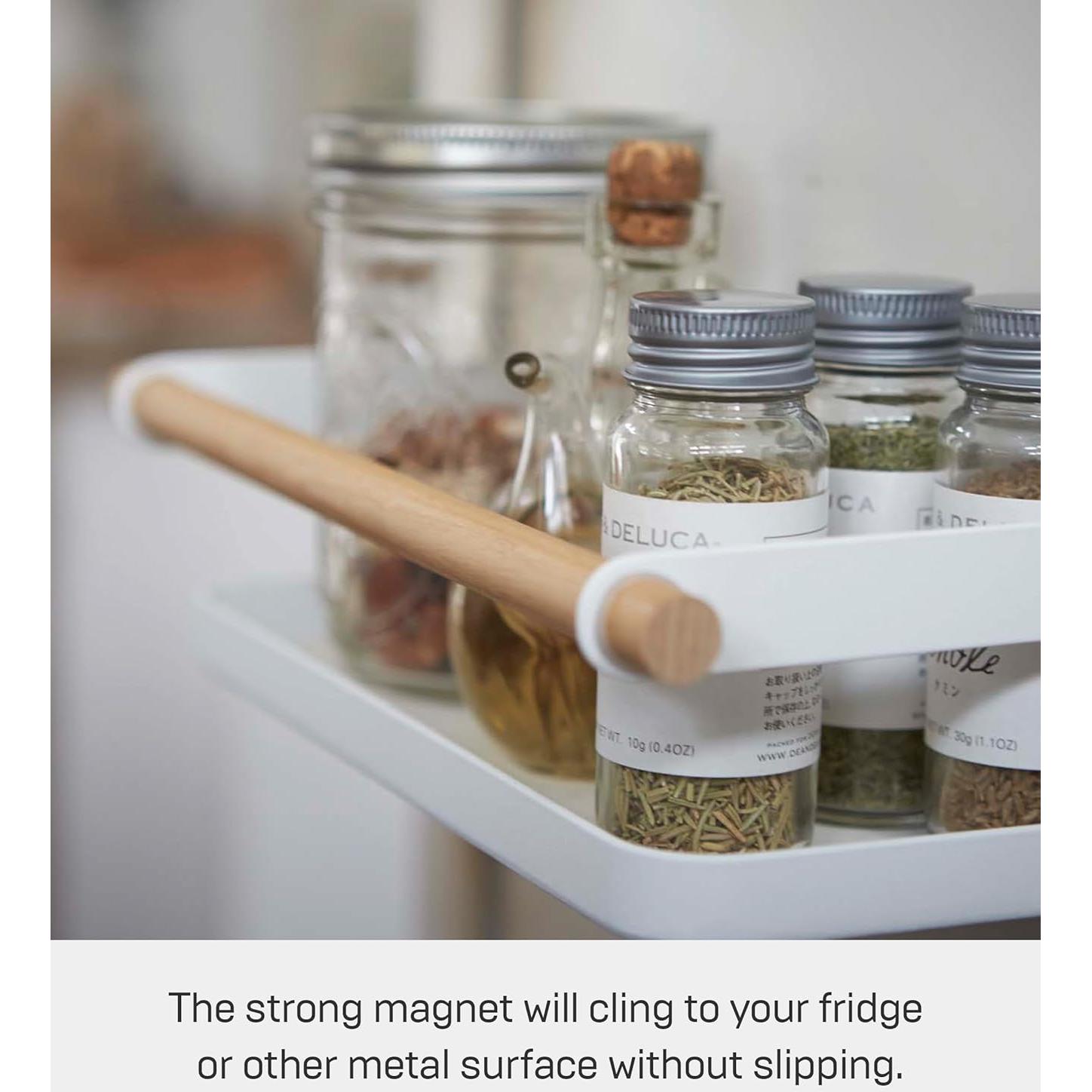 Estante Magnético para Especias Yamazaki Home - Acero y Madera