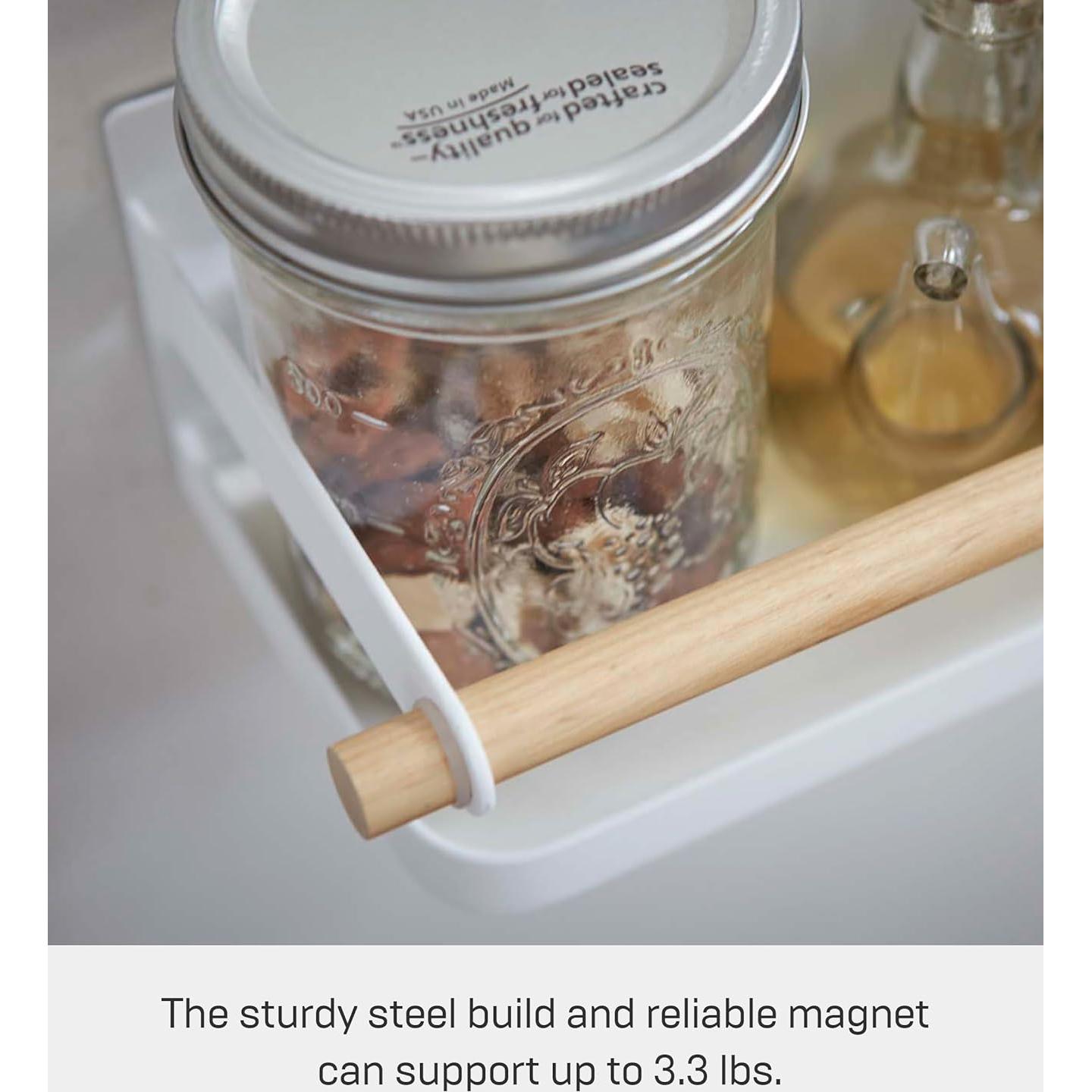 Estante Magnético para Especias Yamazaki Home - Acero y Madera