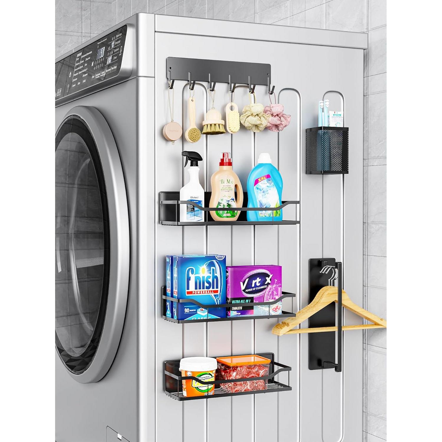 Estante Magnético Multifuncional MIMIyasha - 6 Piezas Negro