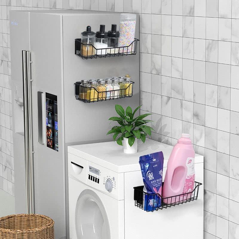 Estante Magnético para Especias KAREZONINE 4 Piezas Metal Gris