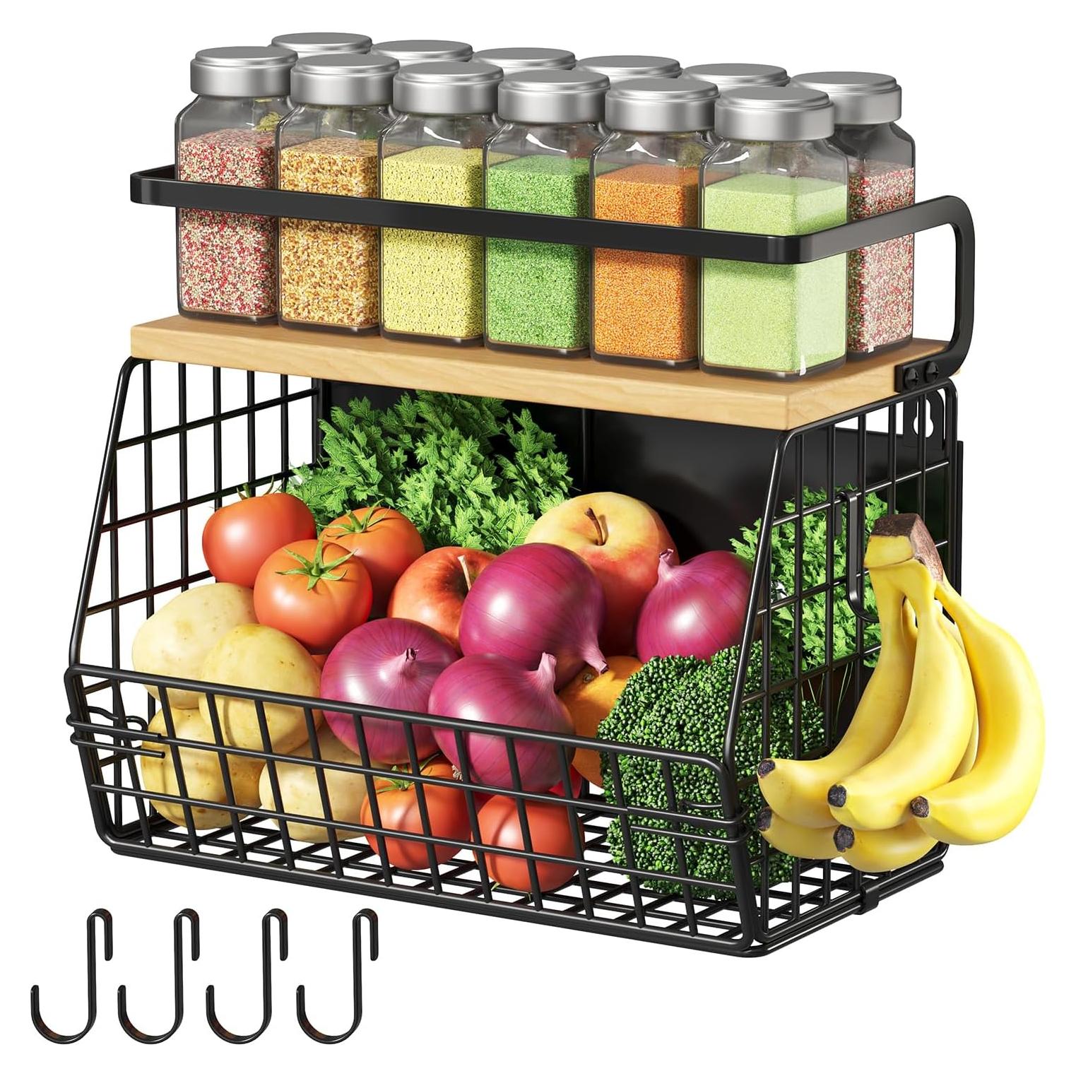 Estante Magnético WBKATN Pequeño para Refrigerador 20x30cm